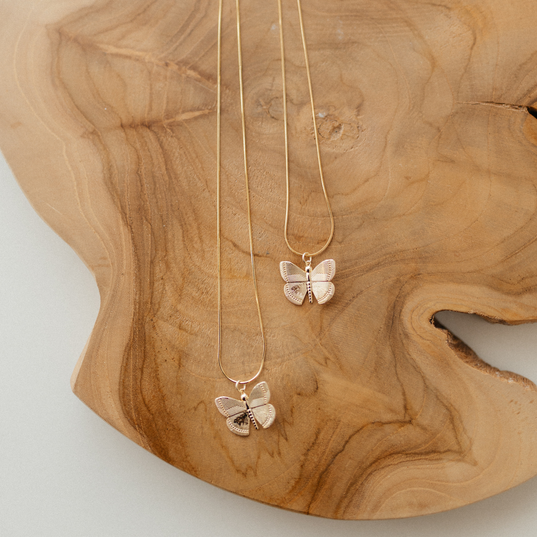 Gold-Filled Butterfly Necklace